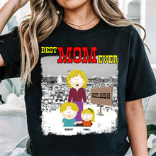 Load image into Gallery viewer, Best MOM Ever - Personalized Mom Shirt for Unique Gifts Shirts PopCulturePrints
