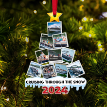 Load image into Gallery viewer, Custom Photo Boat Christmas Acrylic Ornament Ornament PopCulturePrints
