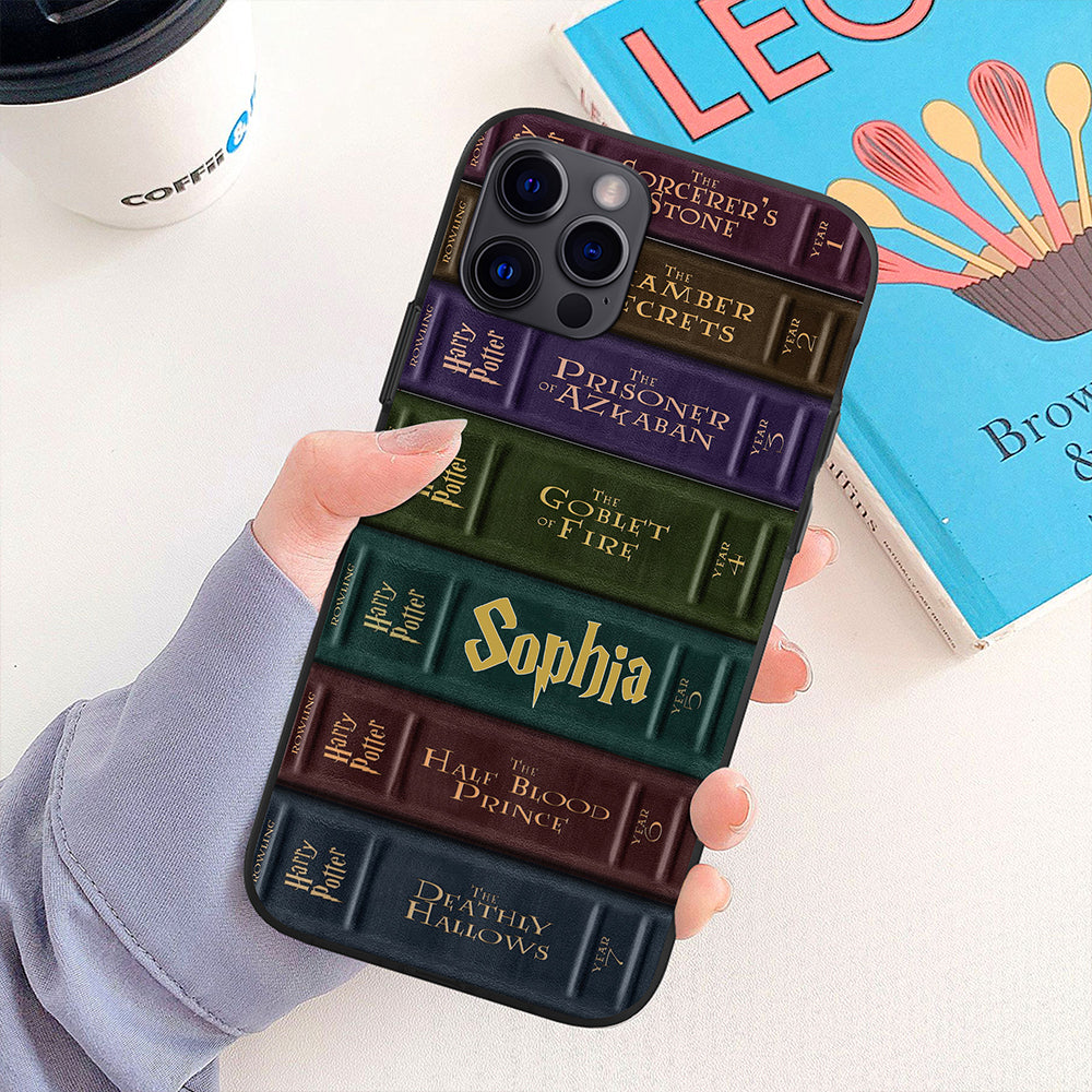 Personalized Harry Potter Book Spine Phone Case