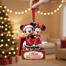 Load image into Gallery viewer, ‘Your 1 Year Warranty Has Expired’ - Personalized Funny Christmas Ornament for Couples
