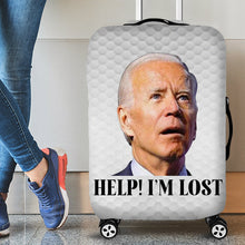 Load image into Gallery viewer, Biden &#39;Help! I&#39;m Lost&#39; Luggage Cover - Funny Travel Accessory
