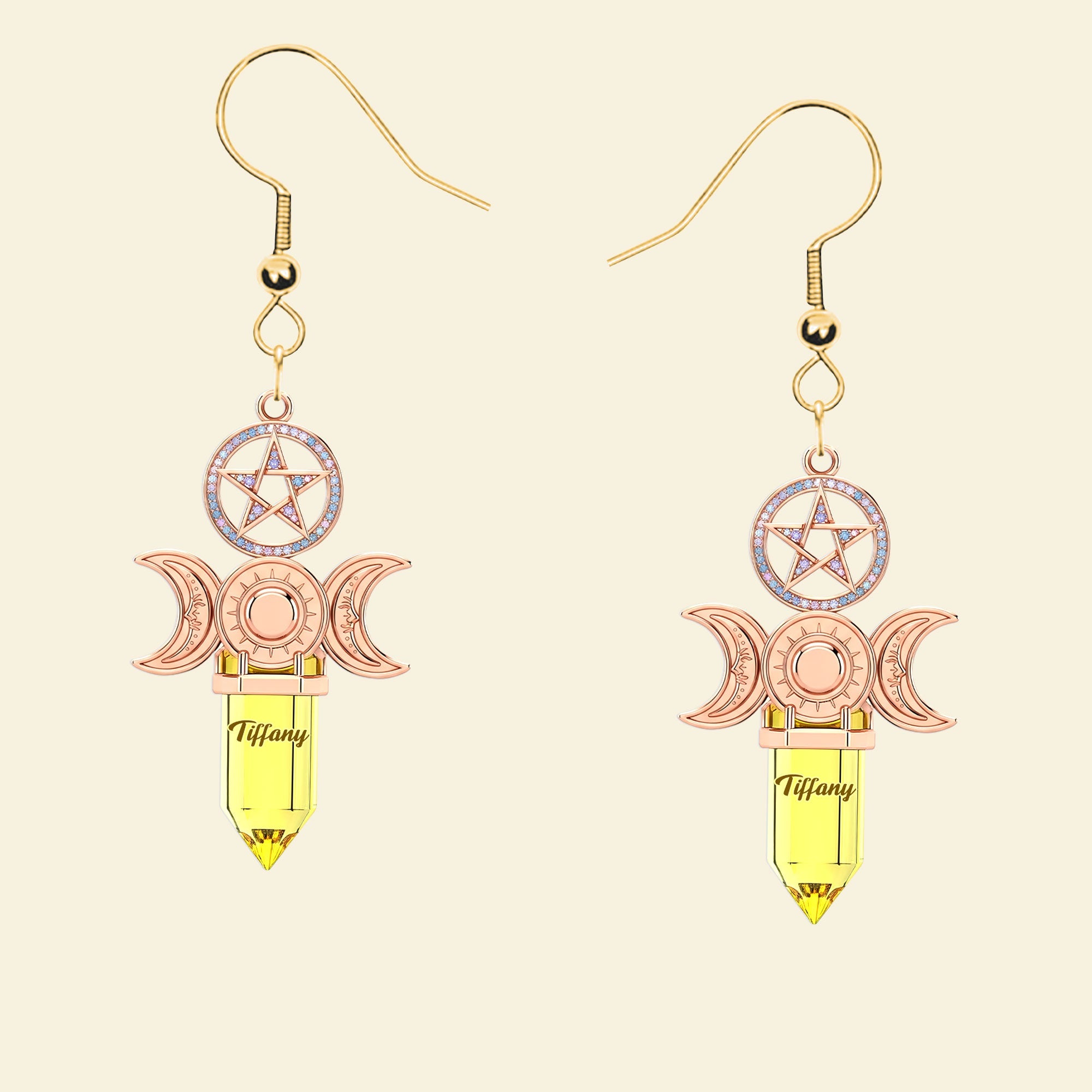 "Embrace Your Magic – Witch Acrylic Earrings - Personalized Gifts for Witch Lovers" Earrings PopCulturePrints