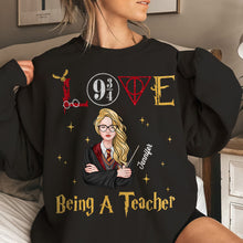 Load image into Gallery viewer, Harry Potter Themed Personalized Teacher Sweatshirt
