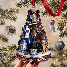 Load image into Gallery viewer, Cosmic Christmas Acrylic Ornament - Personalize Gifts For Family 03tota140826 Ornament PopCulturePrints
