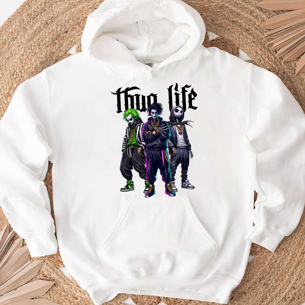 Halloween Street Style Thug Life Horror Fans Sweatshirt