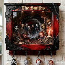 Load image into Gallery viewer, “Embrace Your Dark Side” - Horror Villain Acrylic Key Hanger - Personalized Gift for the Thrill-Seeker Key Hanger PopCulturePrints
