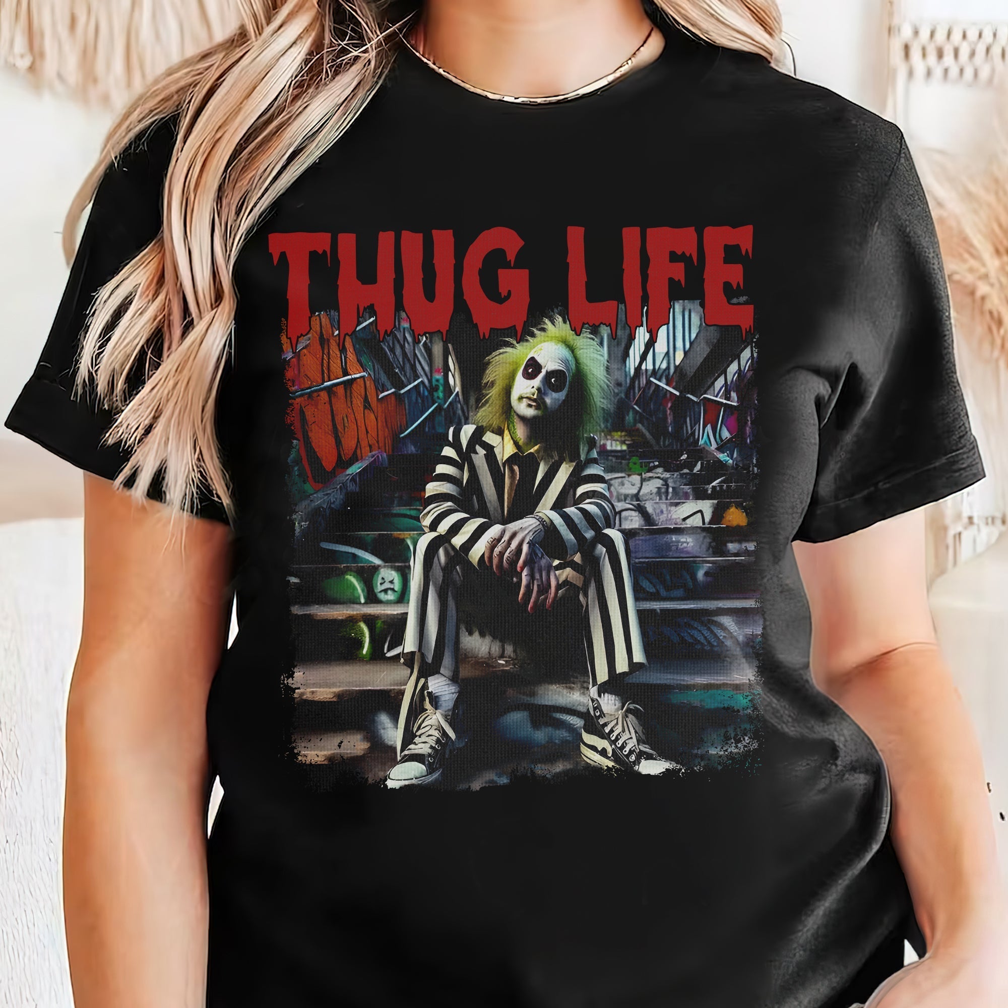 Thug Life Halloween Shirt for Horror Fans