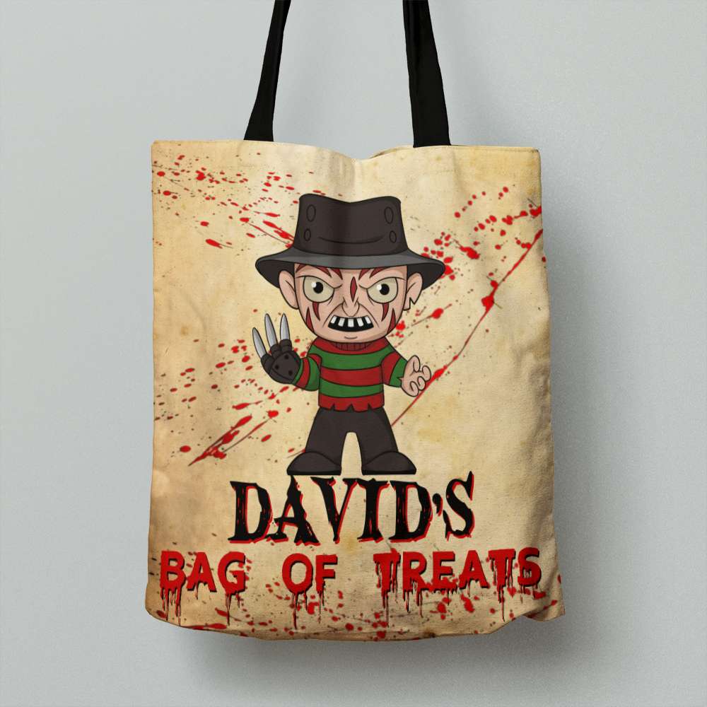 Personalized Horror Kids Halloween Tote Bag Tote Bag PopCulturePrints