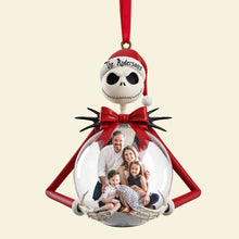 Load image into Gallery viewer, “Celebrate the Spooky Season” - Gothic Christmas Custom Photo Ornament - Personalize Your Unique Family Gift Ornament PopCulturePrints
