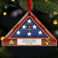 Load image into Gallery viewer, Honoring Heroes - Personalized Military Christmas Ornament for Veterans Ornament PopCulturePrints
