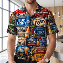 Load image into Gallery viewer, Cheers to Good Times! Personalized Hawaiian Shirt - Custom Gifts for Beer Lovers
