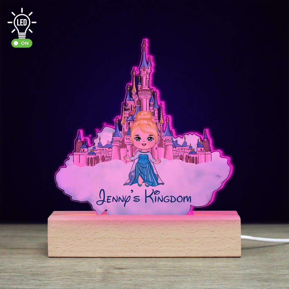 Personalized 3D LED Castle Light for Kids - Custom Name Gift Led Night Light PopCulturePrints