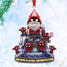 Load image into Gallery viewer, “Bringing Joy from Grandpa's Factory!” Personalized Christmas Ornament Gift for Grandparents, Kids, and Family Ornament PopCulturePrints
