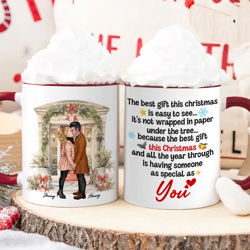 Personalized Christmas Couple Mug - The Best Gift