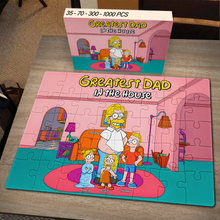 Load image into Gallery viewer, Greatest Dad Jigsaw Puzzle - Personalized Gift for Dad Jigsaw Puzzles PopCulturePrints
