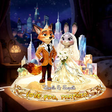 Load image into Gallery viewer, Love You, Partner - Personalized Acrylic Light Box for Couples Light Box PopCulturePrints
