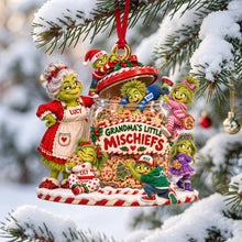 Load image into Gallery viewer, Grandma's Little Mischiefs Christmas Ornament - Personalized Gift for Family
