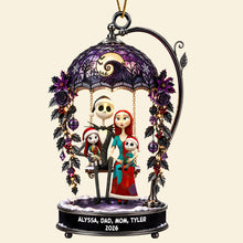 Load image into Gallery viewer, “Celebrate Your Spooky Family Bond!” - Cute Spooky Family Acrylic Ornament - Personalized Gift for Families Ornament PopCulturePrints
