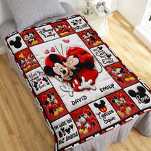 Load image into Gallery viewer, Love You More Than Words - Sweet Couple Blanket, Personalized Gifts for Couples

