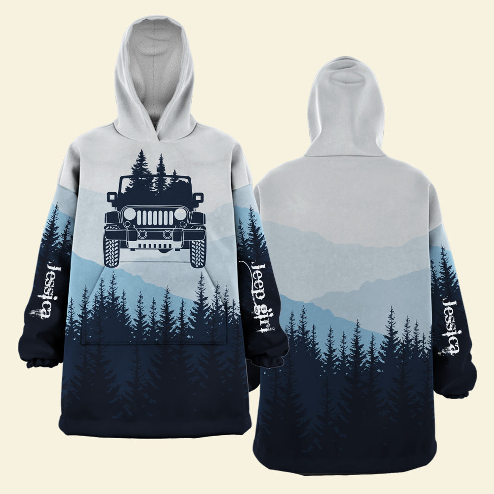 Personalized Off-Road Lover's Christmas Oversized Hoodie