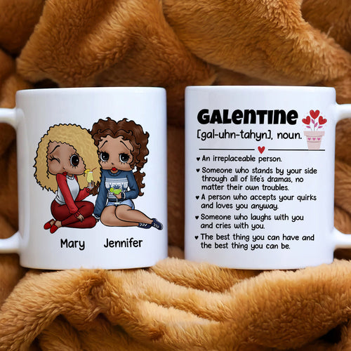 Personalized Galentine's Day Coffee Mug for Best Friends Coffee Mug PopCulturePrints