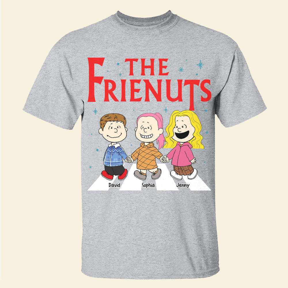 Custom Christmas Friends Shirt - Personalized Cartoon Character Gift