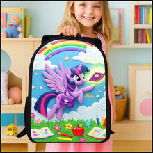 Load image into Gallery viewer, “Unleash Magic with Every Step!” - Cute Unicorn School Bag, Personalized for Kids Backpack PopCulturePrints
