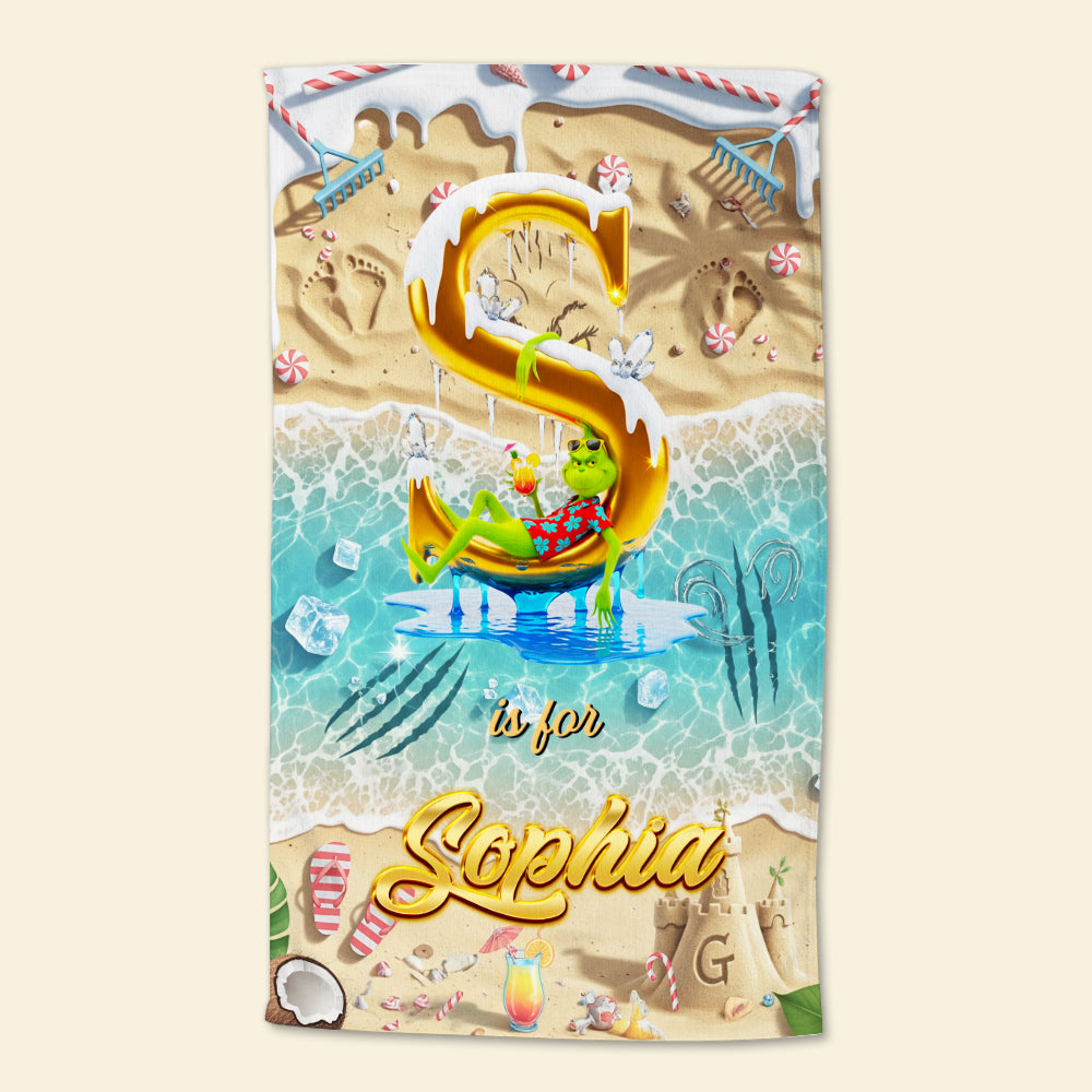 “Beach Vibes” – Personalized Towel Gift for Kids & Beach Lovers Beach Towel PopCulturePrints