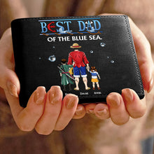 Load image into Gallery viewer, Best Dad of the Blue Sea Personalized PU Leather Wallet Leather Wallet PopCulturePrints
