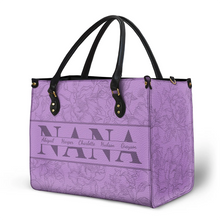Load image into Gallery viewer, “Celebrate Her Love” - Personalized Leather Bag - Gift for Mom and Grandma Leather Bag PopCulturePrints
