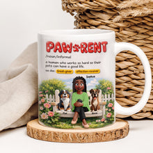 Load image into Gallery viewer, Paw-sitive Vibes for Pet Lovers - Personalized Dog &amp; Cat Mom Coffee Mug - Unique Gift for Moms and Grandmas Coffee Mug PopCulturePrints
