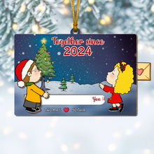 Load image into Gallery viewer, Custom Couple Ornament - Perfect Personalized Christmas Gift &amp; Valentine&#39;s Day Gifts Ornament PopCulturePrints
