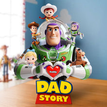 Load image into Gallery viewer, “The Best Dad in the Universe” - Dad Story Acrylic Plaque - Personalized Gift for Dad and Grandpa Shaped Plaques PopCulturePrints
