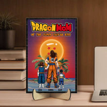 Load image into Gallery viewer, Personalized Dragon Dad Super Saiyan Wood Sign Wood Sign PopCulturePrints
