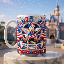 Load image into Gallery viewer, Celebrate 250 Years of Freedom - Personalized USA Coffee Mug for Patriots Coffee Mug PopCulturePrints
