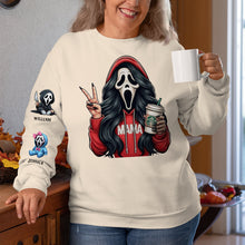 Load image into Gallery viewer, Personalized Horror Mama Shirt - Custom Gifts for Mom
