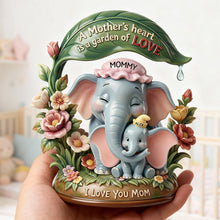 Load image into Gallery viewer, A Mother's Heart is a Garden of Love - Personalized Acrylic Plaque Gift for Mom and Grandma Shaped Plaques PopCulturePrints
