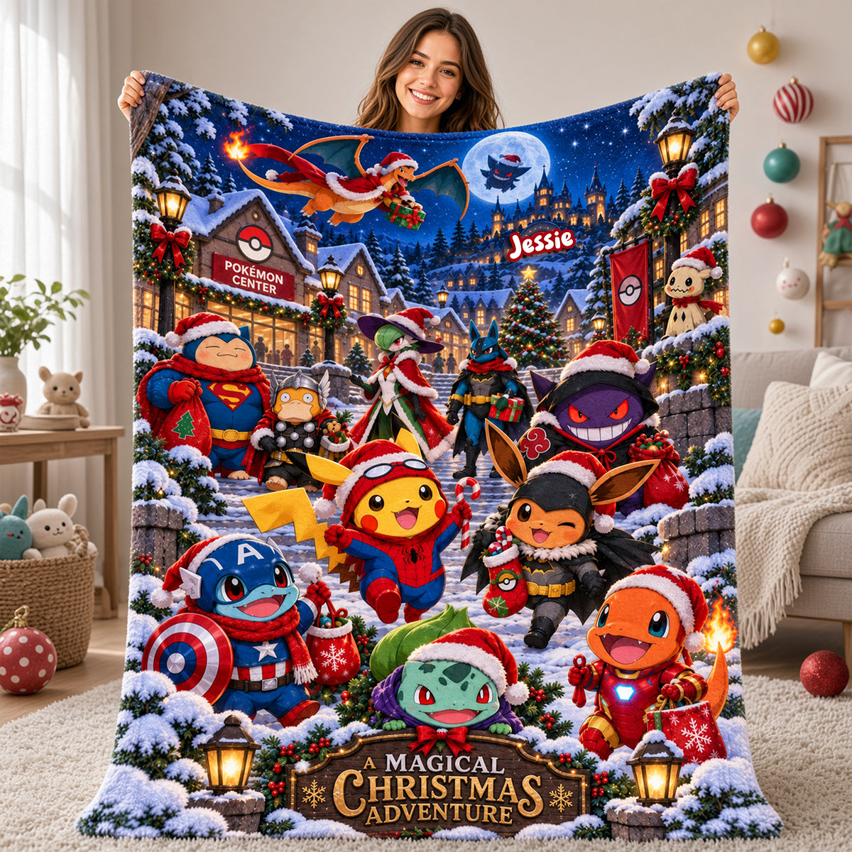 Magical Christmas Adventure Blanket - Personalized Gifts For Christmas 01ttta131026 Blanket PopCulturePrints