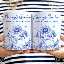 Load image into Gallery viewer, “Grandma&#39;s Garden: A Personalized Touch” - Custom Edge-to-Edge Mug for Grandma Mug PopCulturePrints
