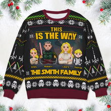 Load image into Gallery viewer, Personalized Family Sci-Fi Ugly Christmas Sweater
