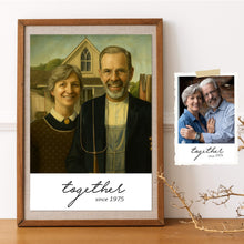 Load image into Gallery viewer, Together Forever - Personalized Couple Canvas Print - Custom Photo Gift for Anniversary, Wedding, Engagement, and Couples Poster &amp; Canvas PopCulturePrints
