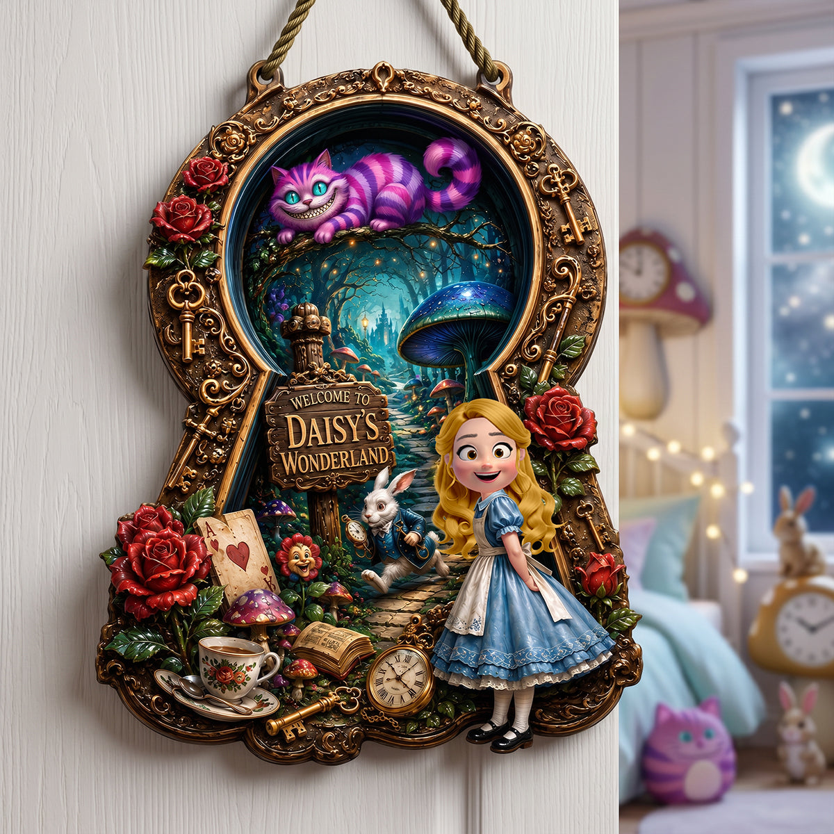 "Unlock the Magic of Imagination!" - Fantastical Journey Acrylic Sign - Personalized Gift for Kids, Dreamers, and Fairy Tale Lovers