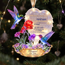 Load image into Gallery viewer, A Part In Heaven Hummingbird Couple Ornament - Personalized Keepsake To Remember The Departed One 05QHTA141026 Ornament PopCulturePrints
