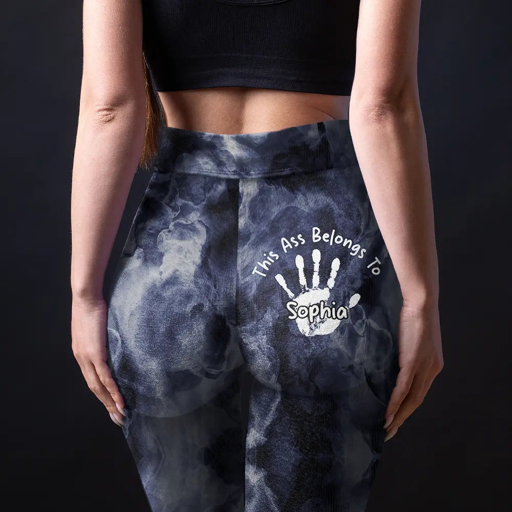 Funny 'This Beauty Is Taken Belongs To' Personalized Leggings Leggings PopCulturePrints