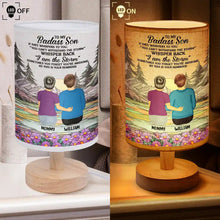 Load image into Gallery viewer, To My Badass Daughter Whisper Back &#39;I Am The Storm&#39; - Personalized Fabric Lamp | Gift for Mom, Grandma, or Daughter Fabric Lamp PopCulturePrints
