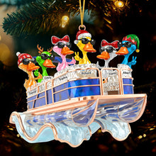 Load image into Gallery viewer, “Splash into Fun!” Fun Duck Pontoon Trip Ornament - Personalized Gifts for Pontoon Lovers Ornament PopCulturePrints
