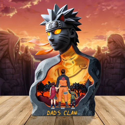 Ninja Dad: Personalized Acrylic Plaque for the Ultimate Dad Shaped Plaques PopCulturePrints