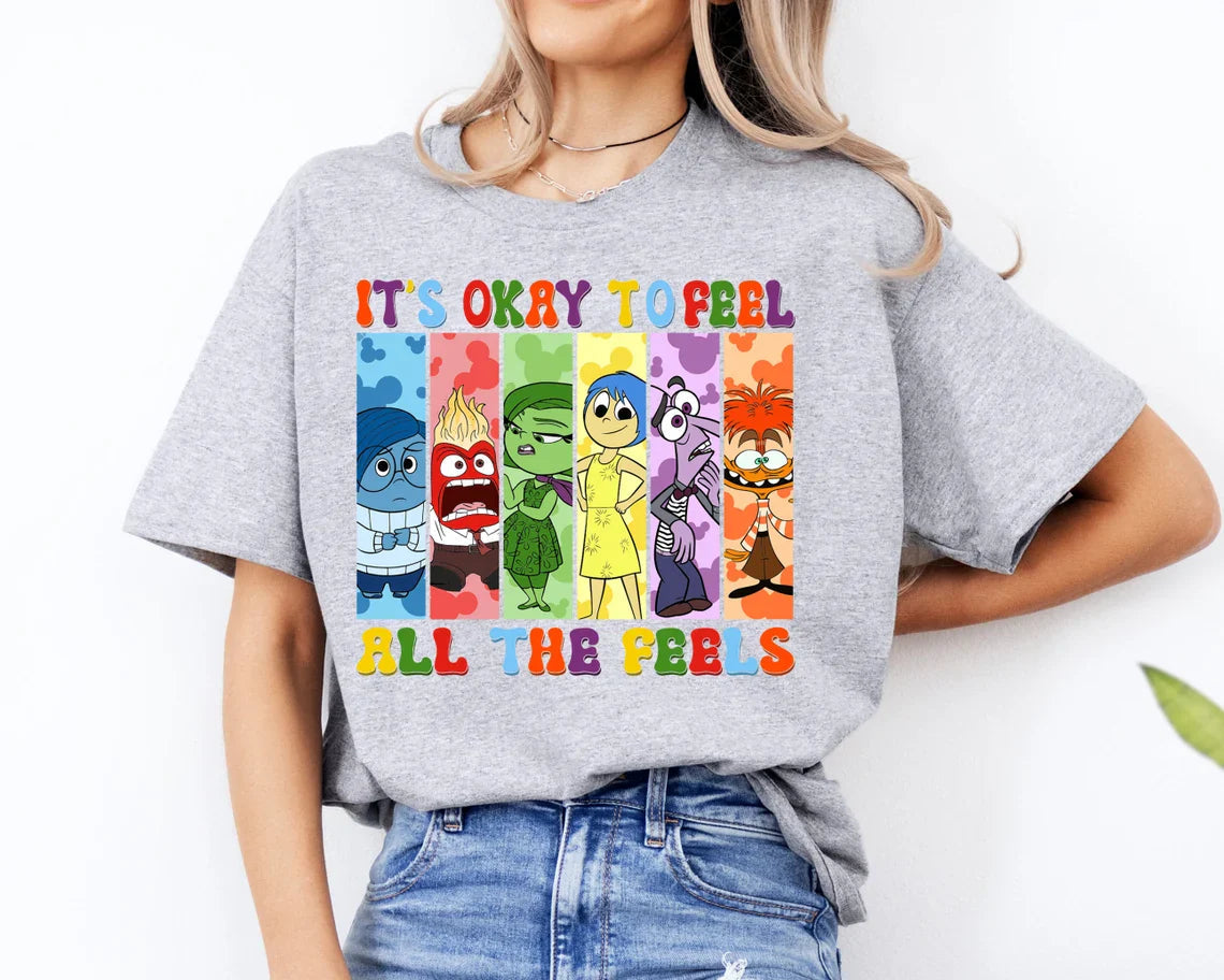 Personalized 'It's Okay to Feel All the Feels' T-Shirt