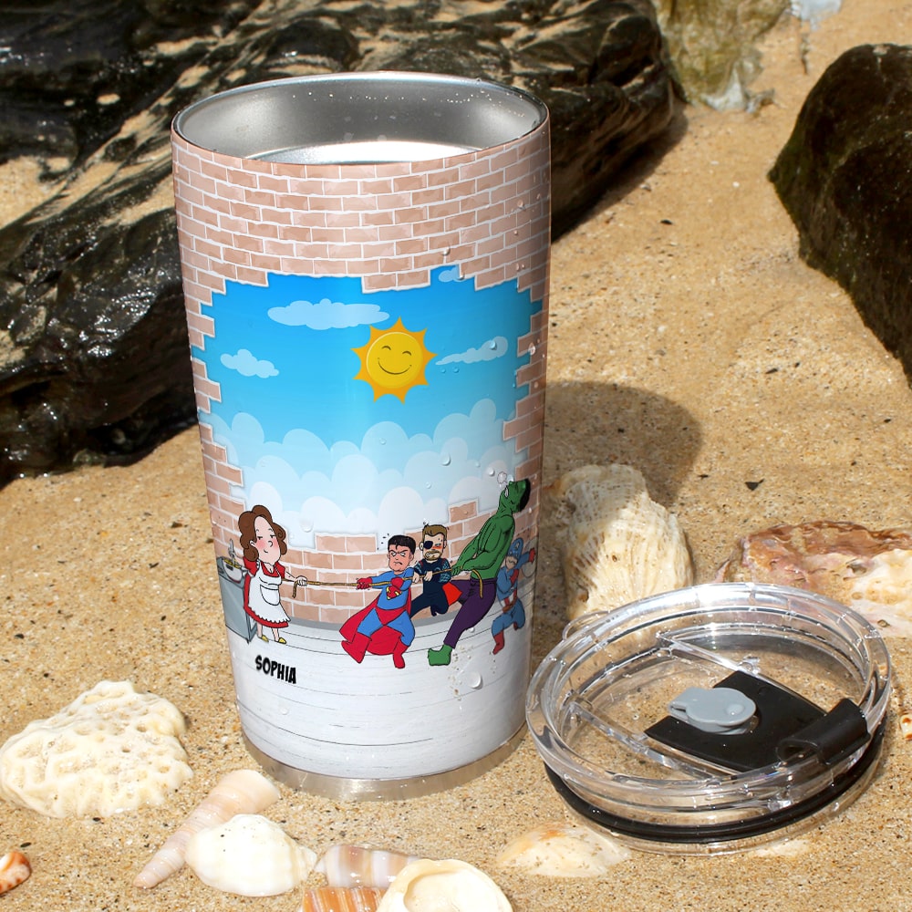 Super Mom Tumbler - Personalized Gift for Extraordinary Moms