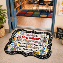 Load image into Gallery viewer, Welcome to a Magical Classroom - Personalized Doormat for Teachers
